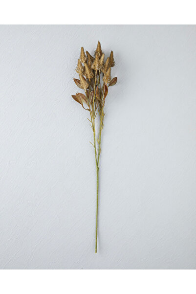 English Home Bunny Tail Leaf Tek Dal Yapay Çiçek 68 cm Sarı