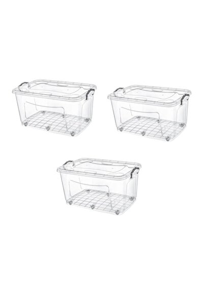 amaç yaşam ve ambalaj حاوية تخزين بعجلات 80 لتر 3 حاويات تخزين كبيرة صندوق دواء