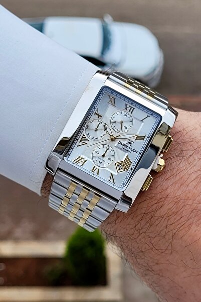 Daniel Klein Sarı Silver Renk 24 Ay Garantili Erkek Kol Saati