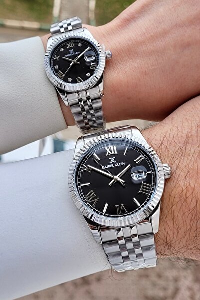 Daniel Klein Kasası Bakır Kordonu Siyah Renk 2 Yıl Garantili Sevgili Çift Kol...