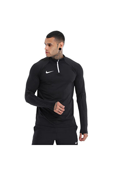 Nike Hanorac negru cu guler ridicat pentru bărbați Dri Fit Strike