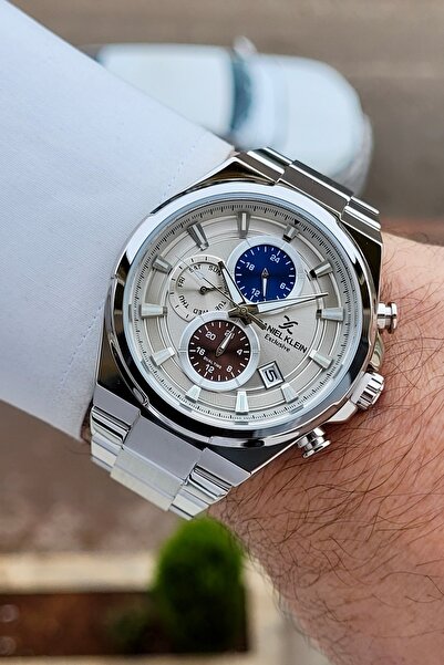 Daniel Klein Silver Renk 24 Ay Garantili Fonksiyonlu Erkek Kol Saati