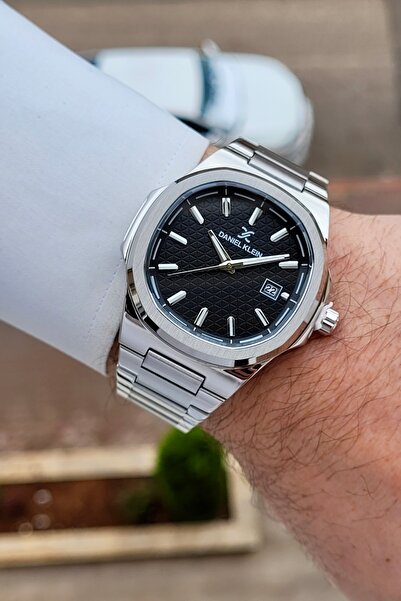 Daniel Klein Kadranı Black Kordonu Silver Renk 24 Ay Garantili 41 mm Erkek Ko...