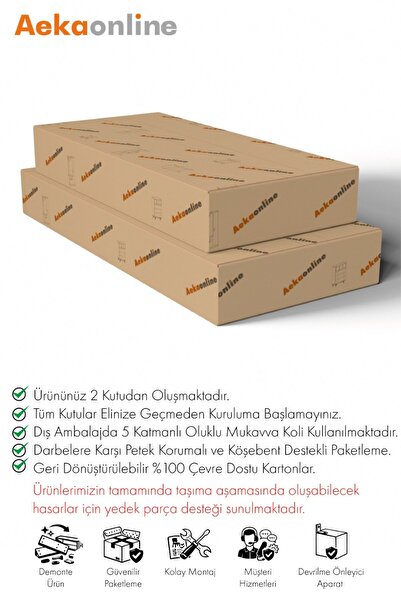 AEKA Ae-1076 Lavantes 3 Kapaklı Çekmeceli Beyaz Ayakkabılık Raflı Ayaklı