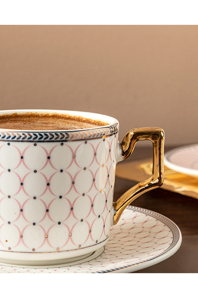 English Home Rabecca Porselen 2'li Kahve Fincan Takımı 90 Ml Pembe