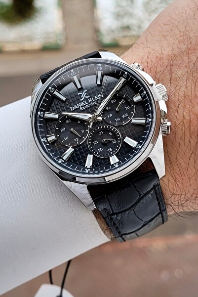 Daniel Klein Black Color 43 mm Internal Indicators Active Men's Wristwatch