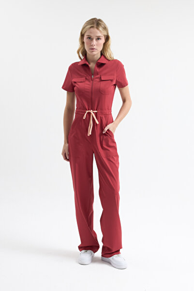 Rhow Serene Kırmızı Scrubs Tulum