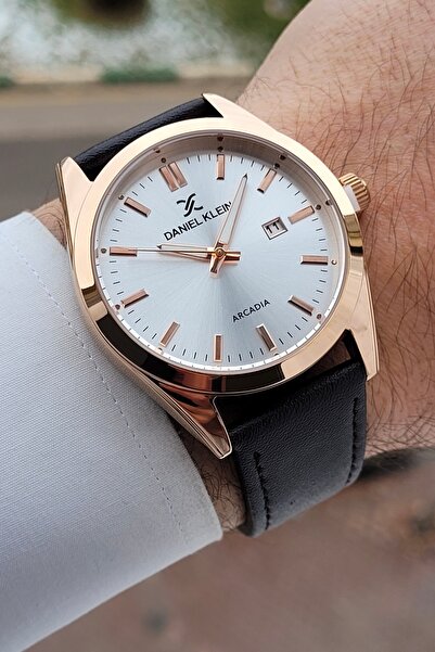 Daniel Klein Brown Color 2 Years Warranty Leather Cord Men's Wristwatch Dkgnc...