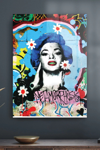 Decovetro Tablou pe sticlă Pop Art Metamorfoză 30 x 40 cm