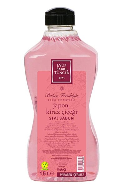 Eyüp Sabri Tuncer 1,5lt Japon Kiraz Çiçeği Sıvı Sabun Doğal Zeytinyağlı