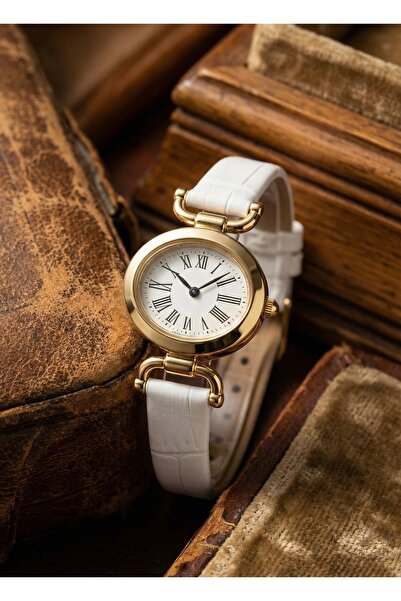 LUNA Eyewear Deri Kordonlu Minimal Vintage Paslanmaz Kararmaz 1 Atm Kutu ve P...