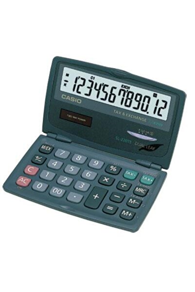 Casio SL-220TE 12 Hane Cep Tipi Kapaklı Hesap Makinesi