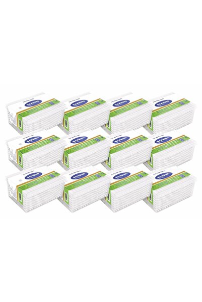 Bambino Cotton 200'lü kare kulak çubuğu X12