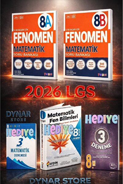 Gama Yayınları 8. Sınıf Fenomen Matematik Soru Bankası Seti (A B) Matematik D...