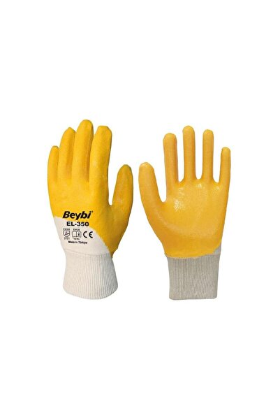 Beybi Pamuk Nitril PMK KN350 10 Beden Eldiven 12li Paket EN388 (2111X)