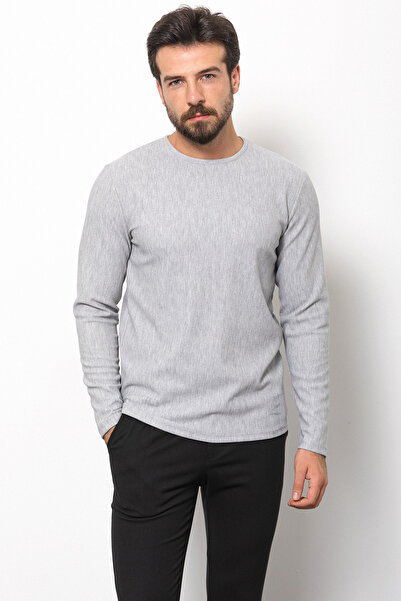 Mcr Tricou pentru bărbați, cu mânecă lungă, cu decolteu, cu o formă subțire, ...