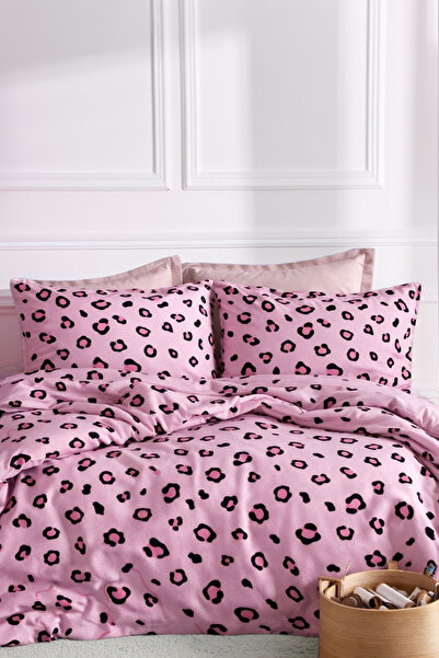 Always Oboustranná sada povlaků na přikrývku s elastickým prostěradlem Leopar...