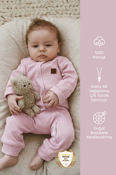 ilays beauty %100 Premium Saf Pamuk Bebek Tulumu
