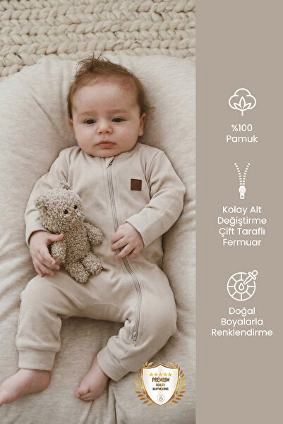 ilays beauty %100 Premium Saf Pamuk Bebek Tulumu