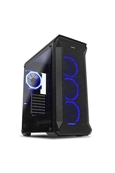 Dark GUARDIAN 4x12cm Dual RGB Fan USB3.0 T-Glass ATX Oyuncu Kasası