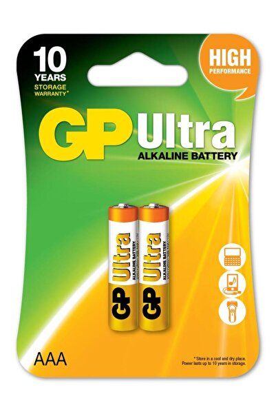 GP Batteries Gp LR03 AAA Boy Ultra Alkalin İnce Kalem Pil 2'li Paket GP24AU-2U2