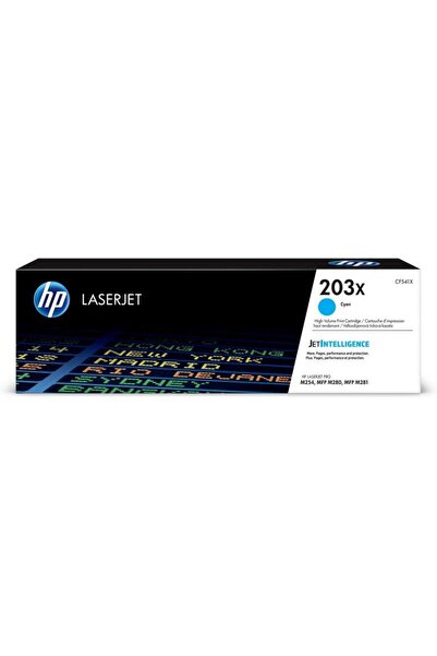 HP 203X Cyan Mavi Yüksek Kapasite 2.500 Sayfa Toner CF541X