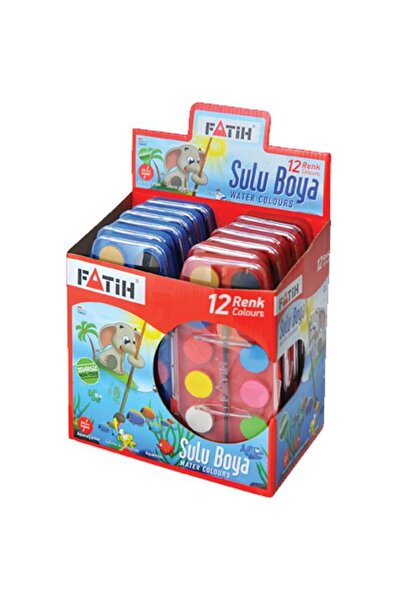 Fatih Sulu Boya 12 Renk 24 ML F-12
