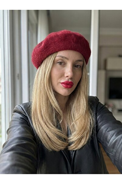 Goldmine Жіноча плюшева шапка з хутром французького художника, червона