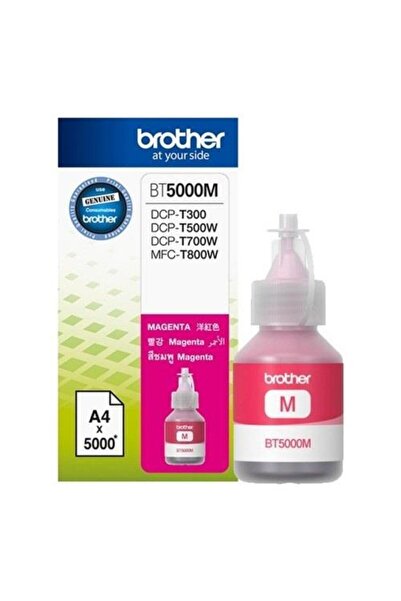 Brother Bt5000m Magenta Kırmızı 5.000 Sayfa Şişe Mürekkep Dcp-t300-310-500-51...