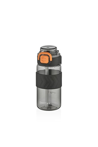 Shotay ST-7237 600ml Siyah Pipetli Tritan Matara