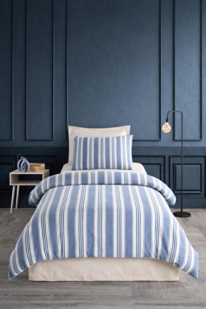 Eponj Home Sport Çizgili Nevresim Takımı Tek Kişilik Soft Line