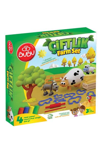 Bubu Bu-Bu Play Dough Set Farm (m) Bubu- Oh0017