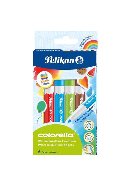 Pelikan قلم فلوماستر كولوريلا قابل للذوبان في الماء 6 قطع 817 059