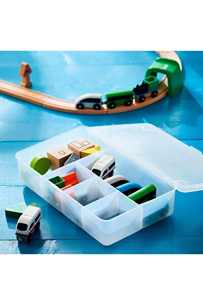 IKEA Box with Lid and Compartments 34X21X8