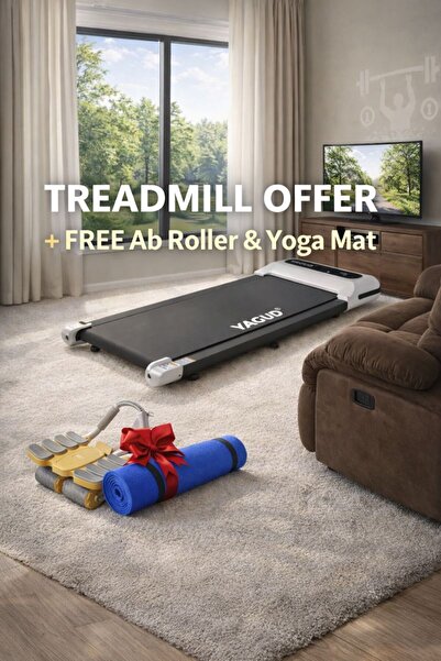 Body Culture Electric Treadmill with Remote + Free Ab Roller and Yoga Mat