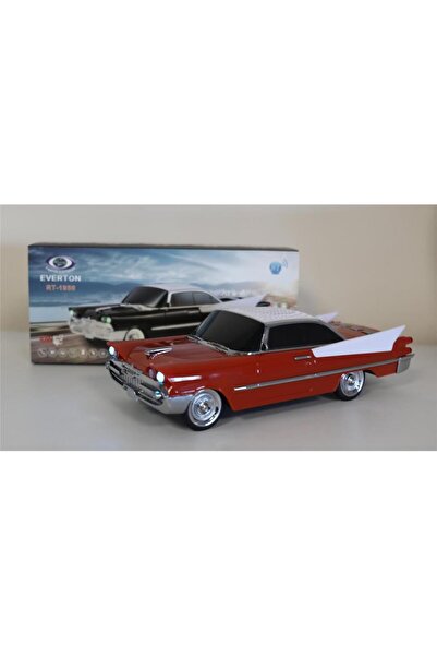 Yerli EVERTON RT-1950 Turuncu Arabalı  Bluetooth Fm-Usb-Tf-Aux Şarjlı Nostalj...