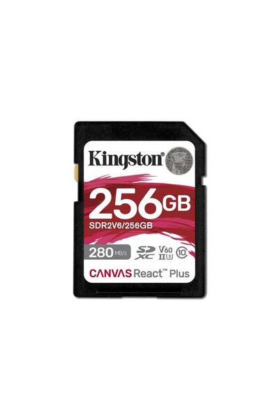 Kingston SDR2V6-256GB Canvas React Plus SDXC UHS-II 280R-150W U3 V60 for Full...