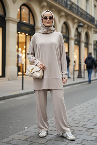 Aselim Hijap Moda مجموعة فيلورا المكونة من قطعتين ذات ملمس مرن وناعم |   مقاس...