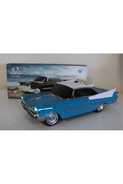 Genel Markalar EVERTON RT-1950 Turkuaz Arabalı  Bluetooth Fm-Usb-Tf-Aux Şarjl...