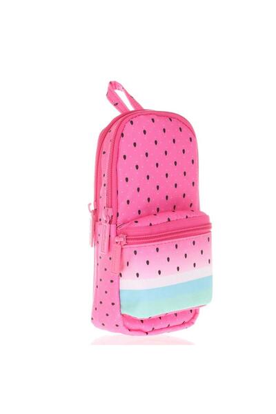 KAUKKO Несесер за моливи с три отделения - Розова диня - Момиче