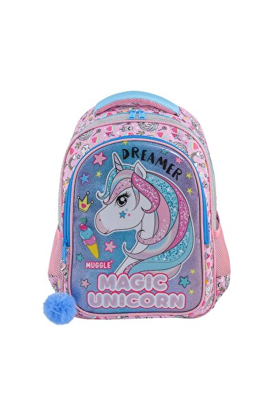 MUGGLE Okul Çantası Unicorn Pembe Mu-7822