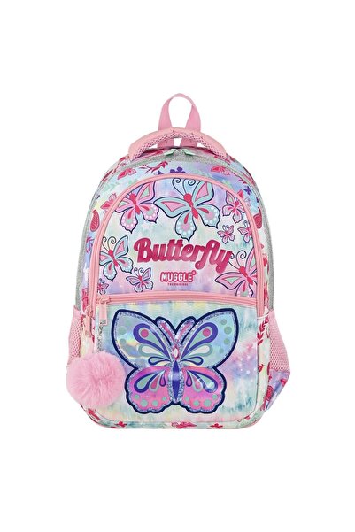MUGGLE Σχολική Τσάντα Δημοτικού Σχολείου Συλλογή Butterfly Mu-9036
