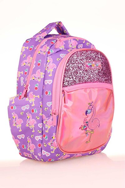 KAUKKO Rucsac pentru copii (Flamingo cu oglindă și pietre)