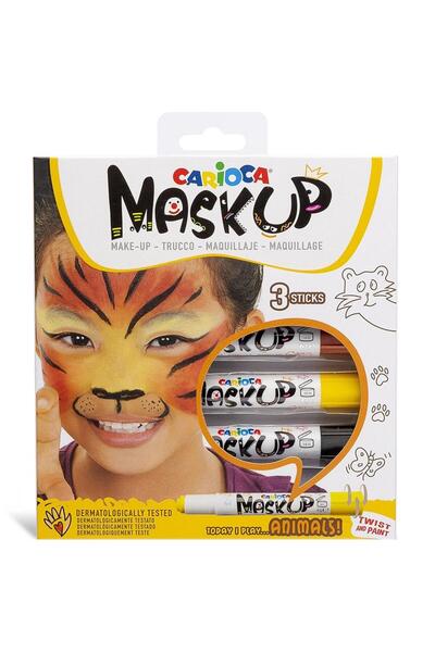CARIOCA Yüz Boyası 6 GR 3 Renk Anımals 43048