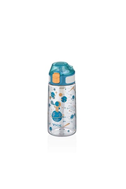 Vagonlife Tkk T3002 500ml Pipetli Mavi Astronot Desenli Tritan Matara