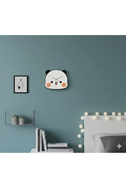 Lucylund Ρολόι τοίχου Dudu Panda - Χαριτωμένο και κομψό σχέδιο με αθόρυβο μηχ...