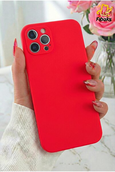 Fibaks iPhone 12 Pro Kılıf Lansman Kadife Kamera Korumalı Yumuşak Silikon Kır...