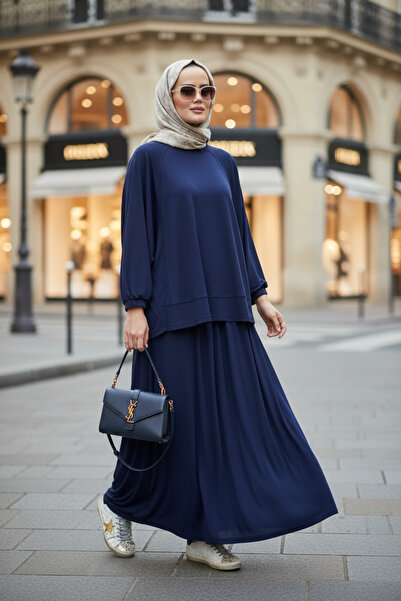 Aselim Hijap Moda Set fustă hijab pentru femei – Combinație elegantă și confo...