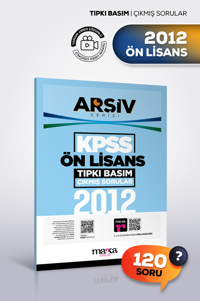 Marka Yayınları 2012 KPSS ÖN LİSANS Tıpkı Basım Çıkmış Sorular | Video Çözümlü