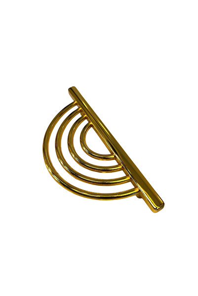 Taşkın Aksesuar Mâner metalic semi-liliac 96mm, capac dulap auriu, sertar mod...